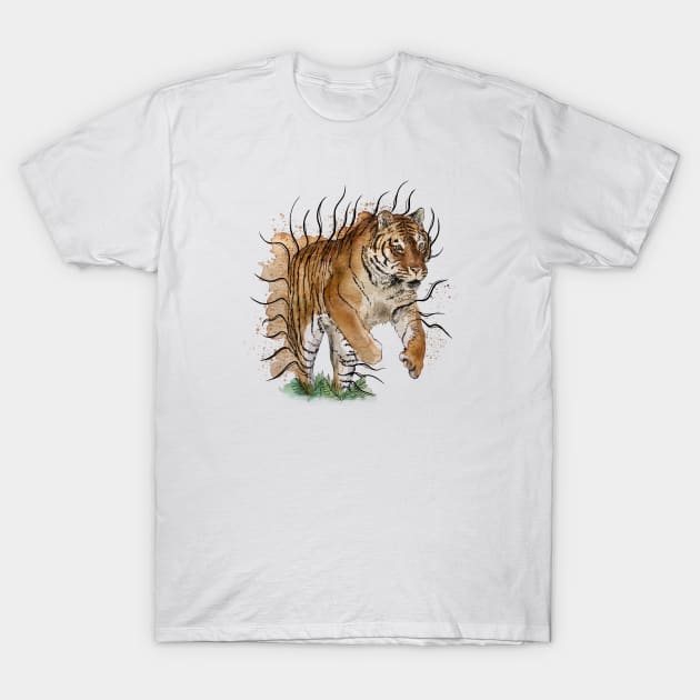 Pouncing tiger T-Shirt by Green Leopard